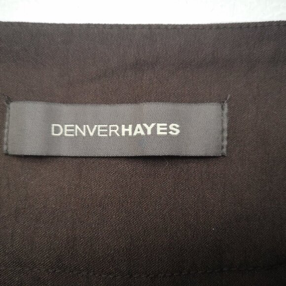 Denver Hayes Ladies Size 6 Dark Brown Pull On Style Capri Pants - Picture 3 of 9